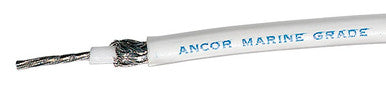 Ancor RG8X 100FT Spool Tinned Copper, White